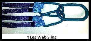 4 leg web sling